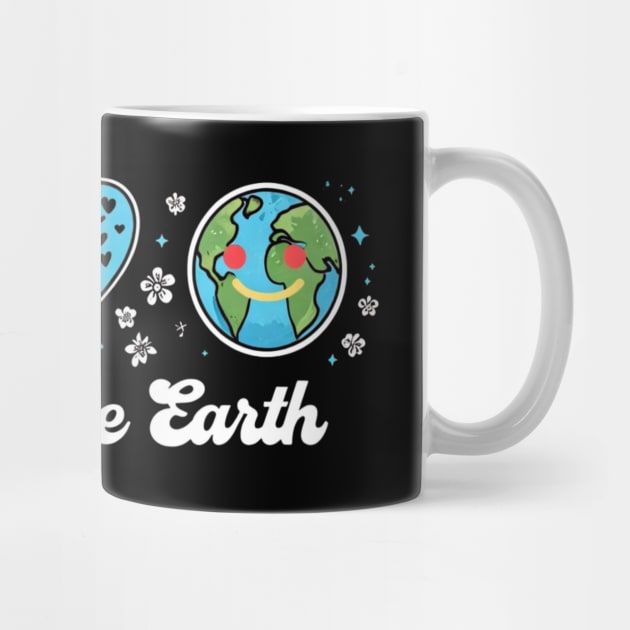 Peace Love Earth Day Everyday Hippie Planet Anniversary by Creatifly Graphic Tees